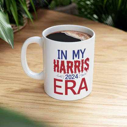 In My Karris 2024 Era, Kamala Harris for President, 2024 Presidential Election, Ceramic Mug, (11oz, 15oz) | Mug | #KamalaApparel, #KamalaHarris, #KamalaMerch, #KamalaTShirts, 11oz, 15 oz, 15oz, 2024 Presidential Election, Chucks and Pearls, Coffee Mugs, Home & Living, Kama harris Era, Kamala, Kamala Harris, Kamala Harris 2024 Campaign, Kamala Harris for President, Kamala Harris Mugs, Kamala Harris Political Merchandise, Kitchen, Mugs, Sublimation, US Elections Season, Valentine's Day, White base | Printify