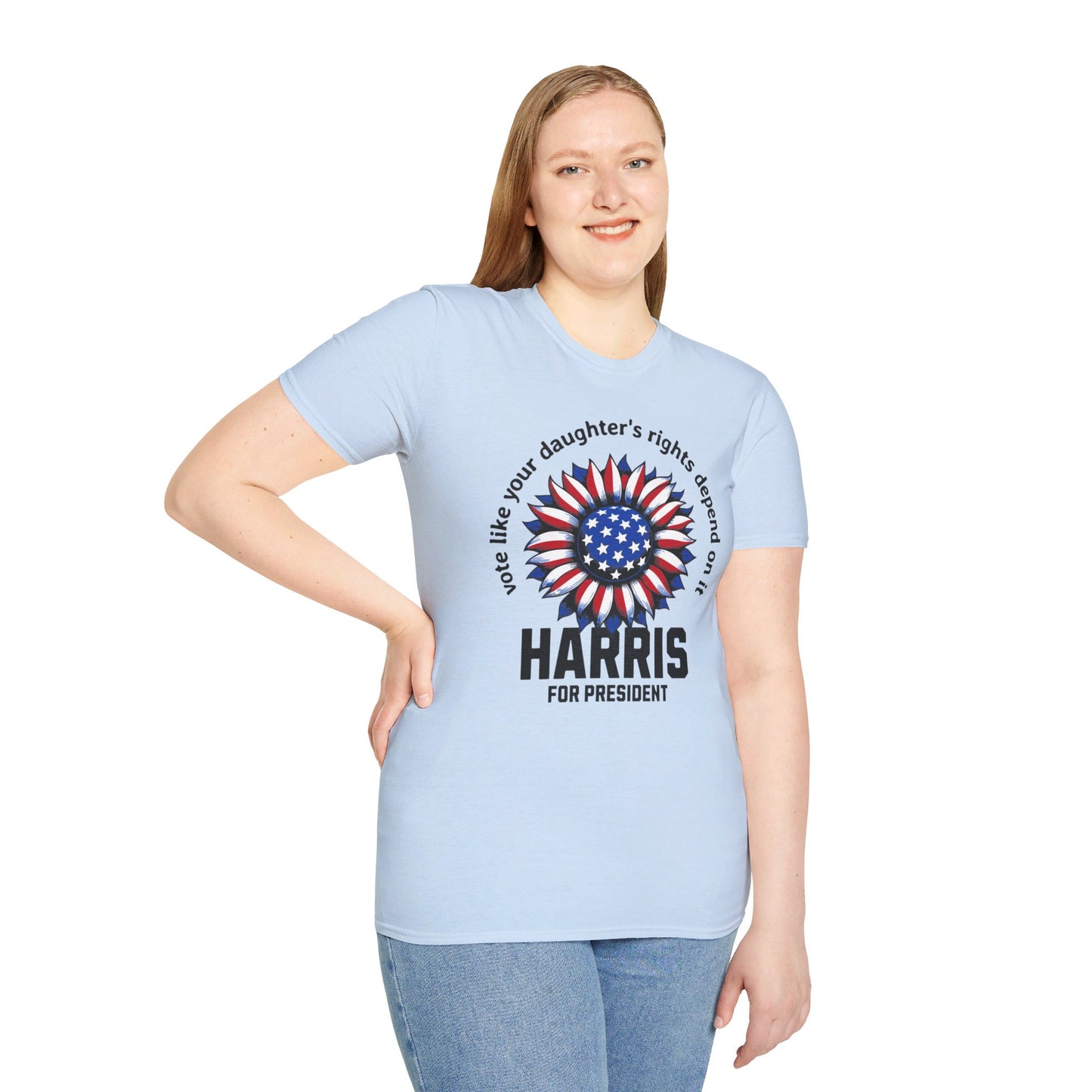 Vote Your Daughter Rights Depends on it,2024 Presidential Elections, Kama Harris for President, Kamala Harris, Unisex Softstyle T-Shirt