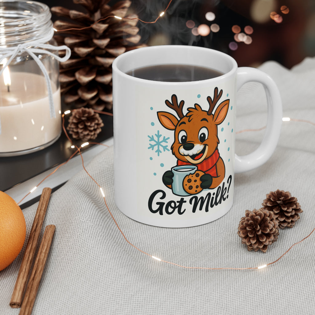 Cute Holiday Mug with 'Got Milk?' Design