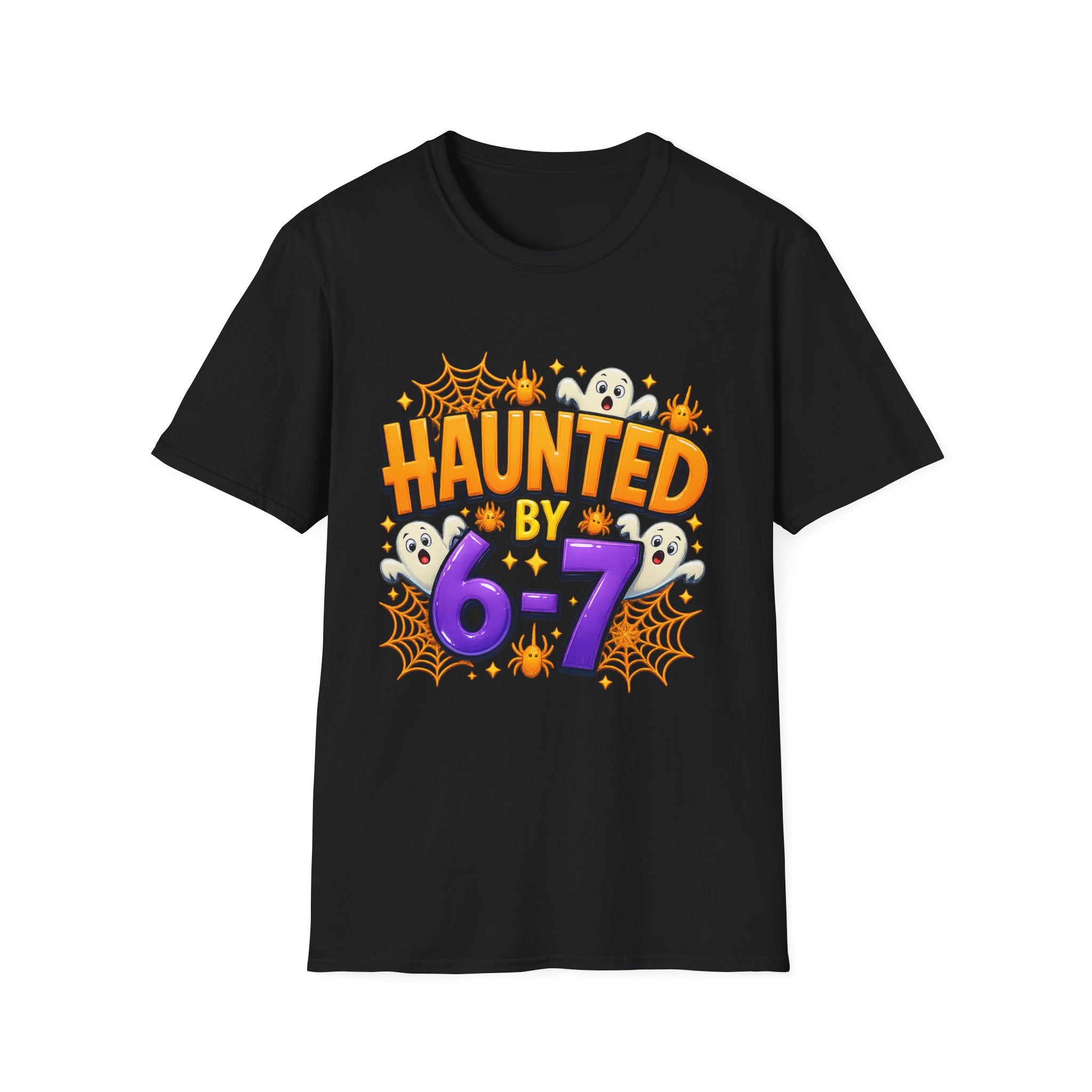 Haunted by 6-7 Unisex Softstyle T-Shirt, Spooky Halloween Tee, Kids Party Shirt, Fun Gift for Halloween, Ghosts and Ghouls Attire, [...]