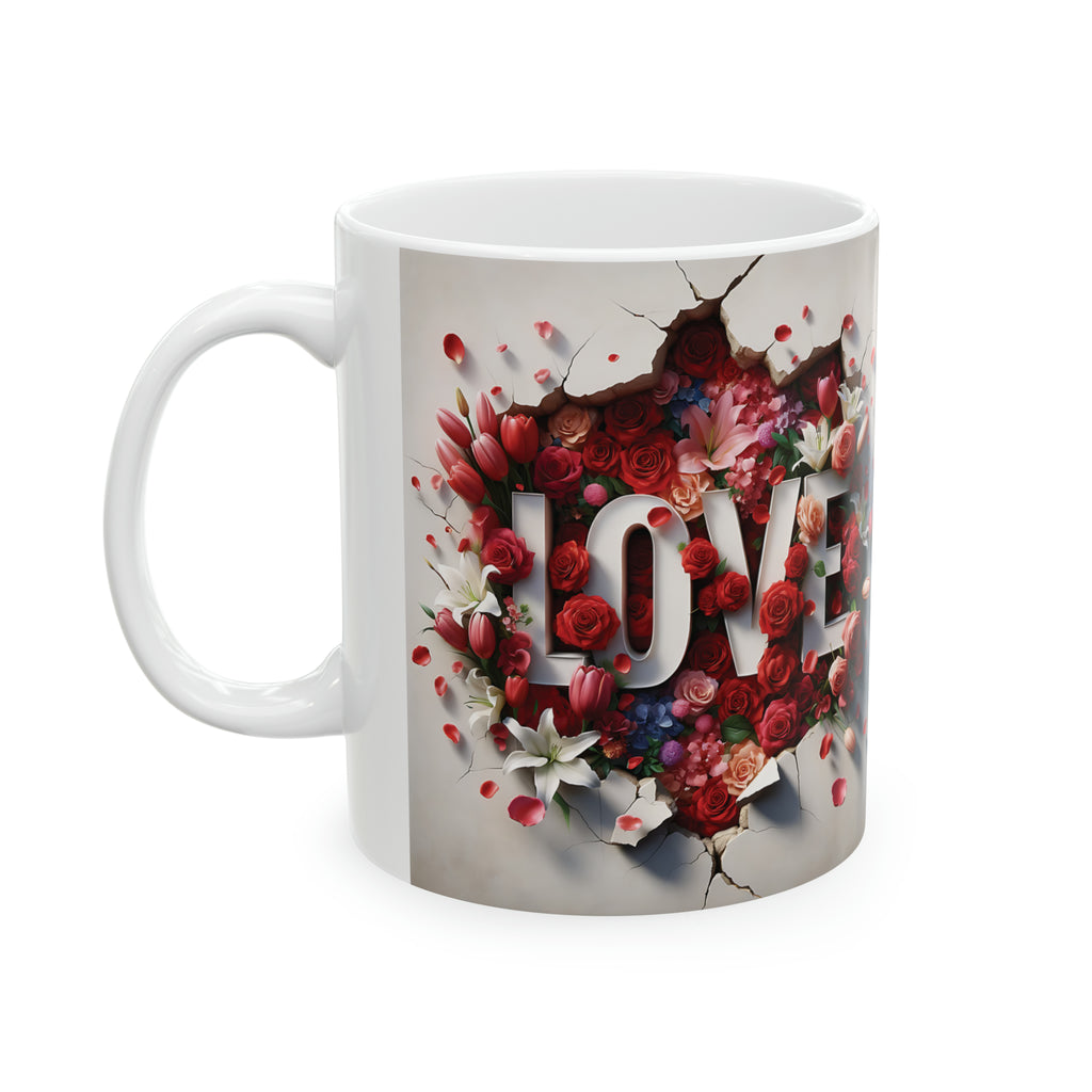 Love Mom, Mother's Day Gift, Grandmother's, Ceramic Mug, 11oz