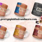 “Name Brand Purse-inspired reusable coffee cups with high-fashion print, styled for luxury lovers, available at PrettyNPinkHairandMore.com and Stan Store” Coach, Hermes, LV, MK, YSL