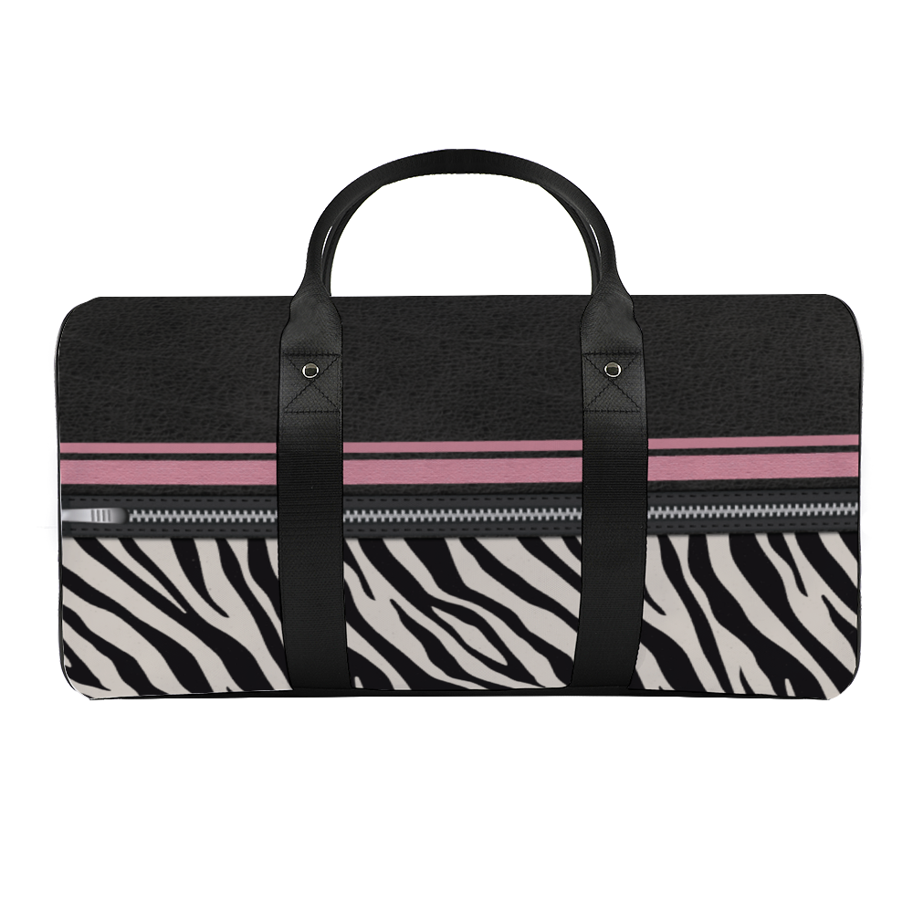 Zebra Print Large Travel Luggage Gym Bags Duffel Tote Bags