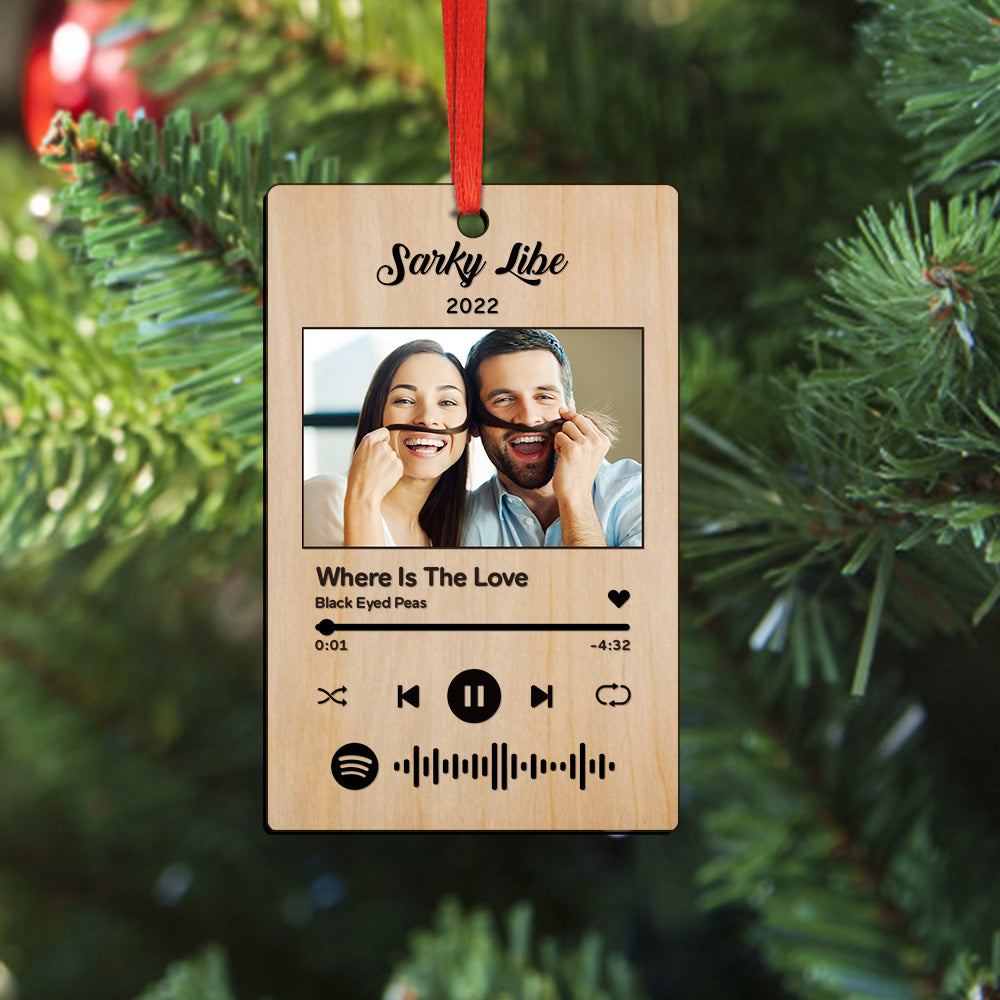 Custom Spotify Christmas Ornament Unique Gift for Christmas | Inkedjoy