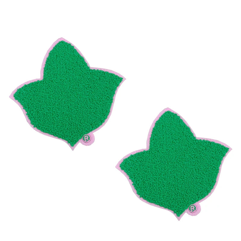 Iron on Embroidery Patches for Soror Girls, Alpha Kappa Alpha Sorority, Pink &Green AKA, Pretty Girl, SkeeWee, Ivy Leaf