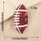 Embroidered Patches Sequined Rugby Football Iron-On 9.9*5.1CM Appliques Decorative Accessories Handcraft DIY