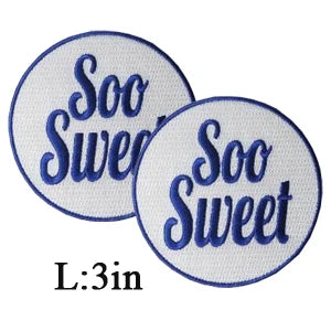 Stock Embroidery Blue Zeta Symbol 1920 Zeta Phi Beta Sorority Iron on Patch for Shoes and Jacket