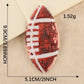 Embroidered Patches Sequined Rugby Football Iron-On 9.9*5.1CM Appliques Decorative Accessories Handcraft DIY