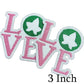 Iron on Embroidery Patches for Soror Girls, Alpha Kappa Alpha Sorority, Pink &Green AKA, Pretty Girl, SkeeWee, Ivy Leaf