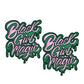 Iron on Embroidery Patches for Soror Girls, Alpha Kappa Alpha Sorority, Pink &Green AKA, Pretty Girl, SkeeWee, Ivy Leaf