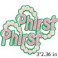 Iron on Embroidery Patches for Soror Girls, Alpha Kappa Alpha Sorority, Pink &Green AKA, Pretty Girl, SkeeWee, Ivy Leaf