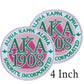 Iron on Embroidery Patches for Soror Girls, Alpha Kappa Alpha Sorority, Pink &Green AKA, Pretty Girl, SkeeWee, Ivy Leaf