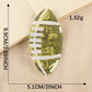 Embroidered Patches Sequined Rugby Football Iron-On 9.9*5.1CM Appliques Decorative Accessories Handcraft DIY