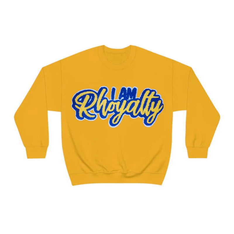 "I Am Rhoyalty" Sorority Sigma Gamma Rho Chenille Prissy Poodle Sigma Hand Sign Ladies of Greek iron on patches for Garment