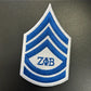 Stock Embroidery Blue Zeta Symbol 1920 Zeta Phi Beta Sorority Iron on Patch for Shoes and Jacket