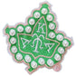 3D Pearls Ivy Shield Embroidered Sew on Patch ,AKA 1908 Sorority Pink and Green DIY patch for Jackets , hats