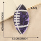 Embroidered Patches Sequined Rugby Football Iron-On 9.9*5.1CM Appliques Decorative Accessories Handcraft DIY