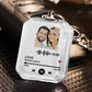 Personalised Keychains Crystal Picture Frame Scannable Code Keychain