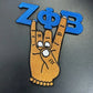 Stock Embroidery Blue Zeta Symbol 1920 Zeta Phi Beta Sorority Iron on Patch for Shoes and Jacket