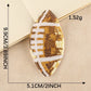 Embroidered Patches Sequined Rugby Football Iron-On 9.9*5.1CM Appliques Decorative Accessories Handcraft DIY