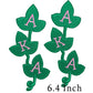 Iron on Embroidery Patches for Soror Girls, Alpha Kappa Alpha Sorority, Pink &Green AKA, Pretty Girl, SkeeWee, Ivy Leaf