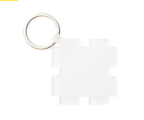 Sublimation Blanks Acrylic Keyring(Puzzle, 5*5*0.4cm) | Pretty N Pink Hair & More