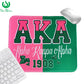 Alpha Kappa Alpha Sorority Mouse Pad, Sorority Sister Gift, Sorority Desk Accessories, 1908 Pink & Green Ivy, AKA Pretty Girl