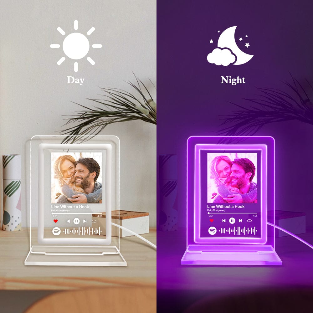 Custom Spotify Night Light Personalized Music Plaque Gifts for Lovers | Inkedjoy