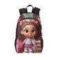 Latina Girl at Locker Backpack Fabric Backpack with Side Mesh Pockets