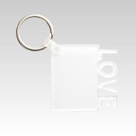 Sublimation Blanks Acrylic Keyring( , 5*5*0.4cm)