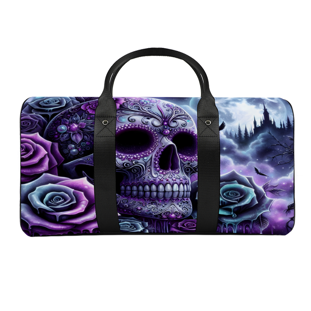 Sugar Skull Large Travel Luggage Gym Bags Duffel Bags