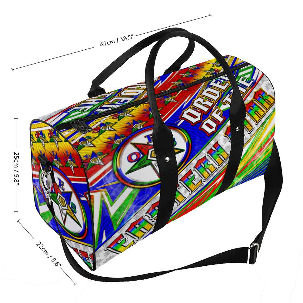 Blue Sky, OES, Sisterhood, Eastern Star, Sorority, Sistar, Masonic, Masonry Travel Bag Black (Small)