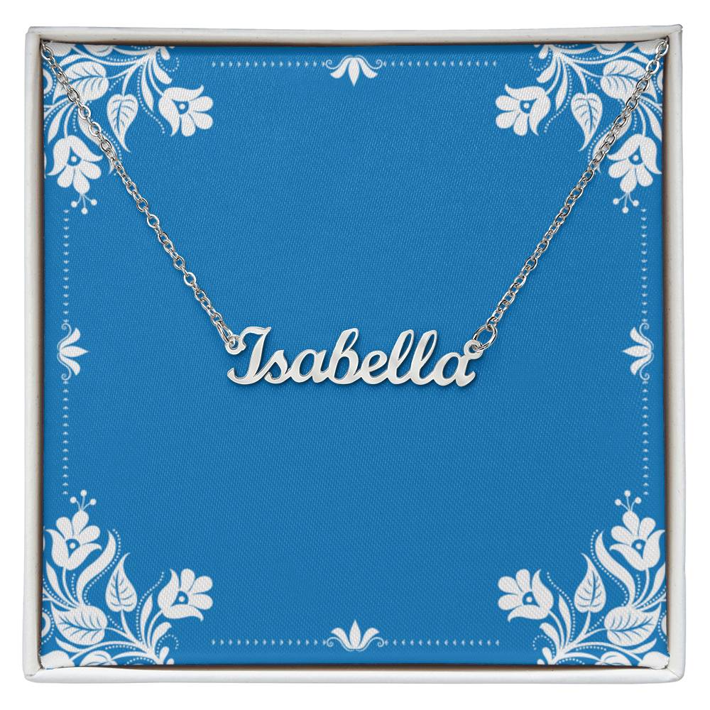 Custom Name Plate Necklace up to 10 characters