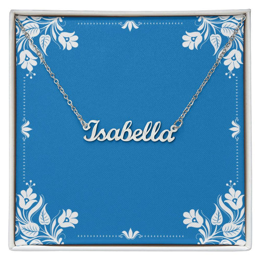 Custom Name Plate Necklace up to 10 characters