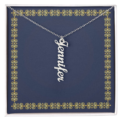 Vertical Name Necklace