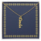Vertical Name Necklace