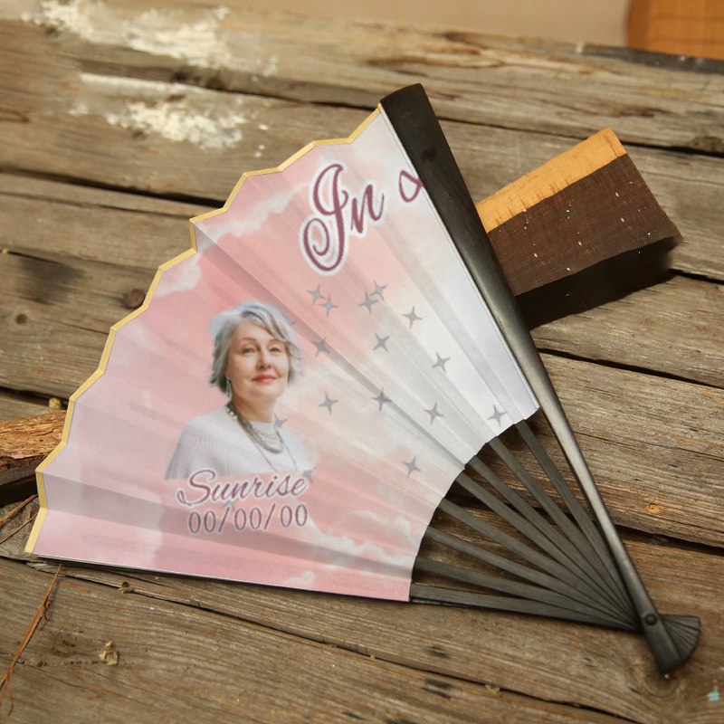 Memorial Hand-held Folding Fan #1