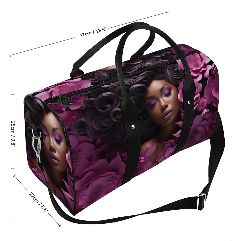 Maroon Large Travel Luggage Gym Bags Duffel Bags