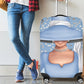 Light Blue Church Lady She Is fearless Luggage Cover Luggage Cover/Large 26"-28"
