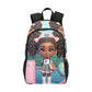 AA Girl by Lockers Backpack Fabric Backpack with Side Mesh Pockets