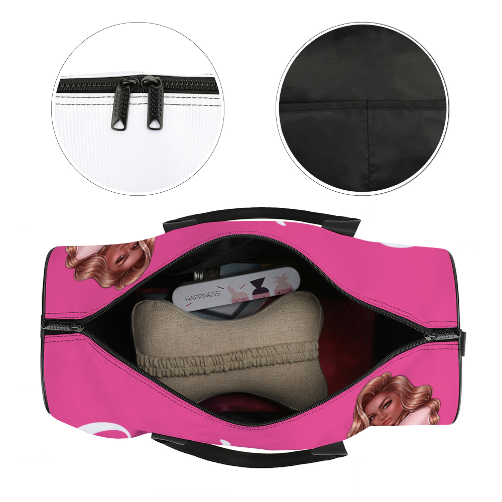 Pink Girls Trip Large Travel Luggage Gym Bags Duffel Bags | ThisNew