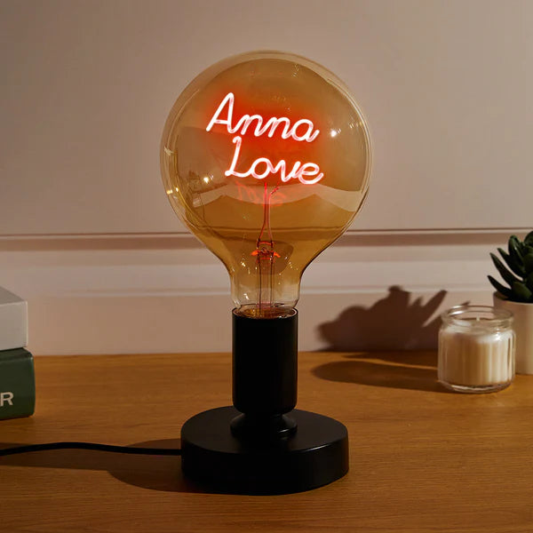 Custom Text Vintage Edison Led Filament Modeling Lamp Soft Light Bulbs Decorative Colorful Lights Led