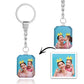 Customized Double Side Crystal Keychain With 2 Photos