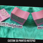 Teacher Note Pad & Pen/Pencil Sharpener Holder & Name Plate Set