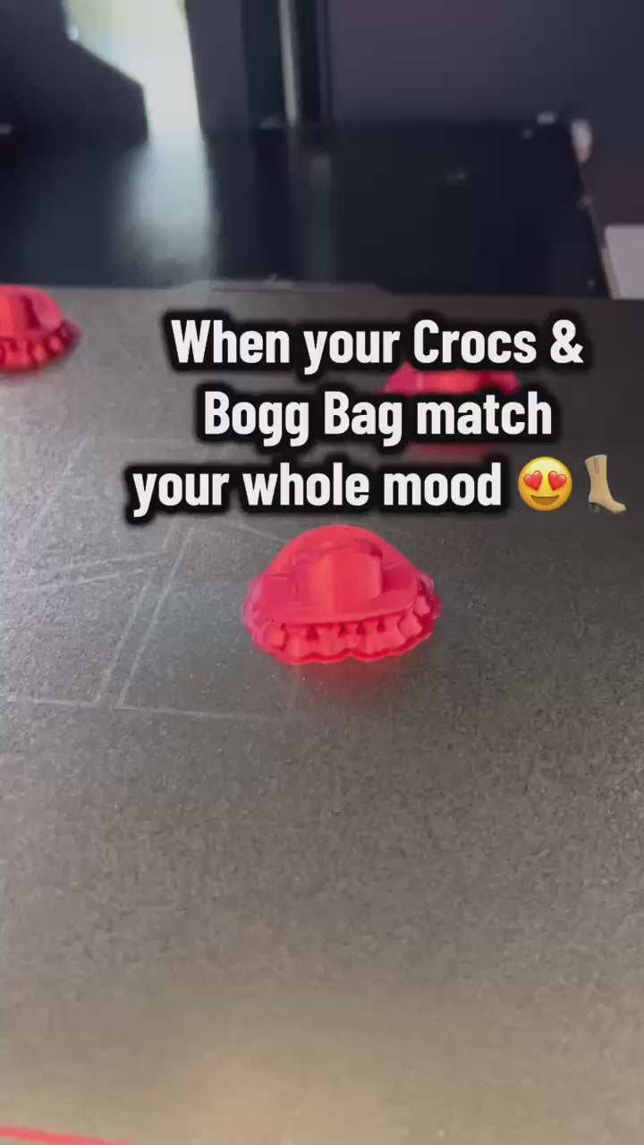 Cowboy Hat Bogg & Croc Charm Set