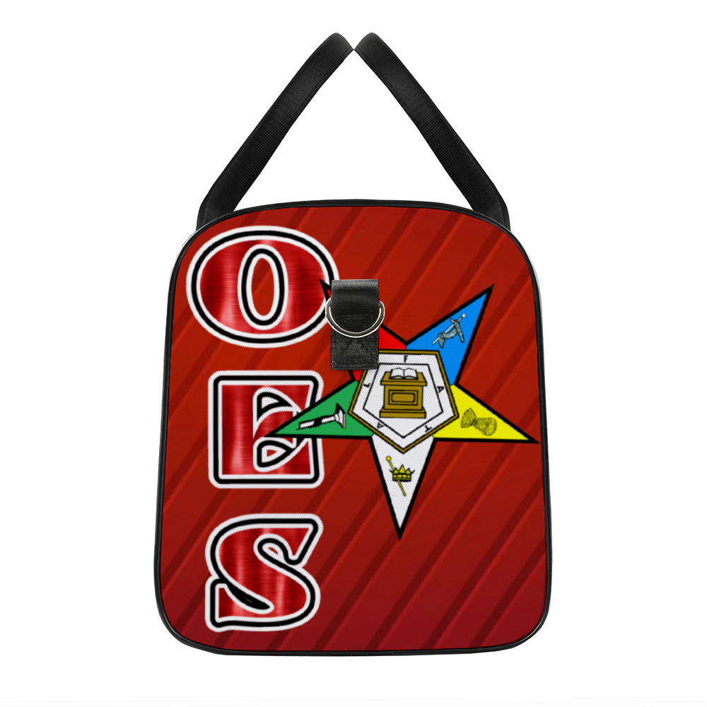 image  OES Red Large Travel Luggage Gym Bags Duffel Bags, Order of Eastern Star, Masonic, Soror, Sisterhood