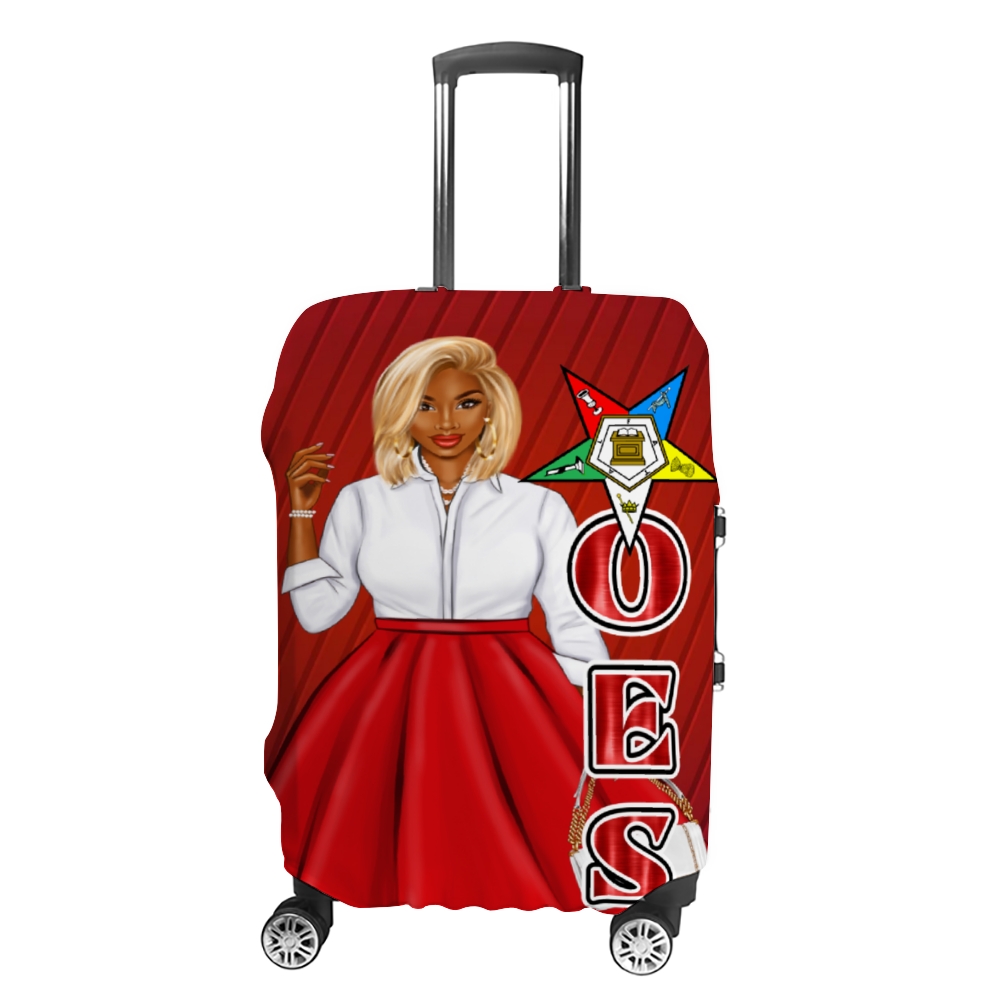 Red OES Luggage Case Covers Travel Suitcase Covers | ThisNew