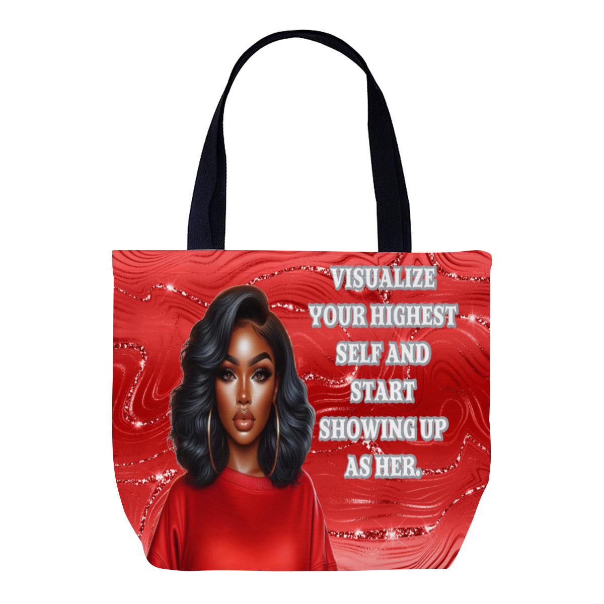 "Visualize Your Highest Self Tote Bag: Inspire and Empower on the Go!", Empowerment Tote Bag, Girl Boss,