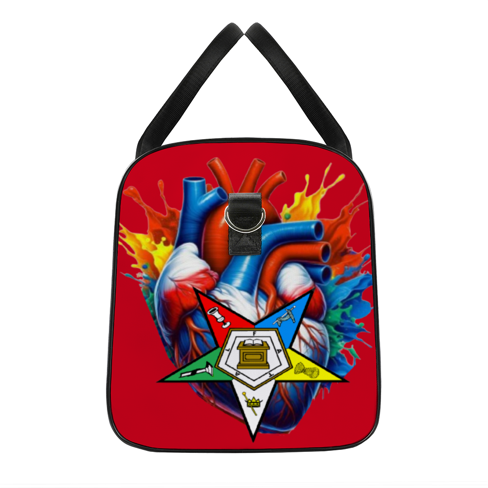 OES Heart Beat Large Travel Luggage Gym Bags Duffel Bags