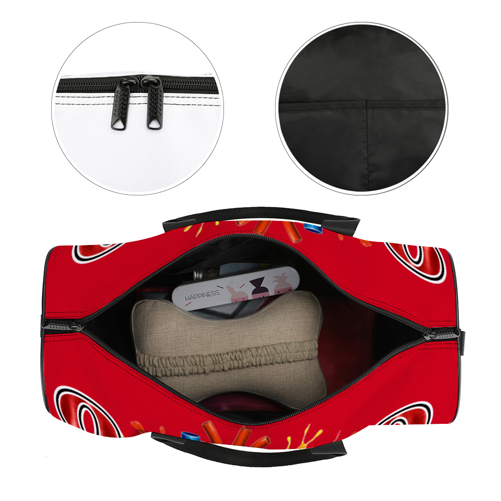 OES Heart Beat Large Travel Luggage Gym Bags Duffel Bags